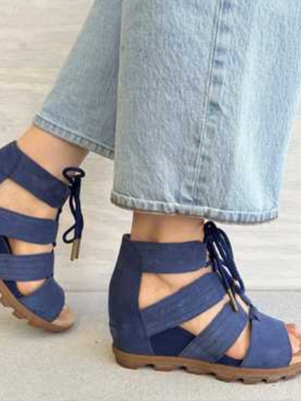 Women's SOREL Joanie II Lace Wedge Sandals Size 10